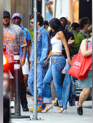 Kylie Jenner & Timothée Chalamet Steal the Show in Matching Chrome Hearts Denim at Game 4