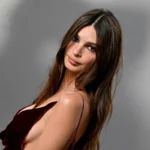 Emily Ratajkowski shredded cutout dress