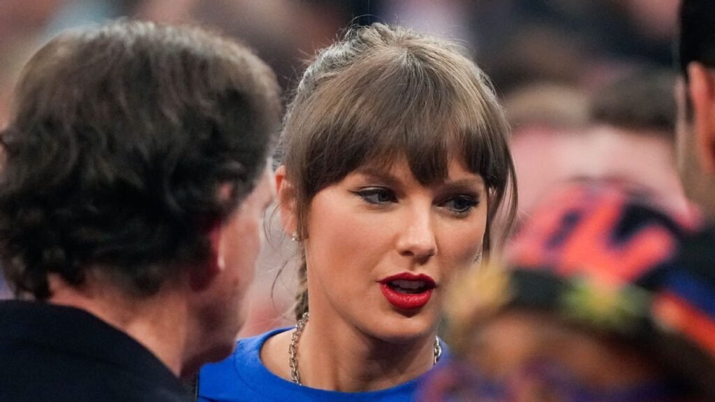 Taylor Swift and Adam Sandler Turn Heads at Knicks-Spurs Game 4