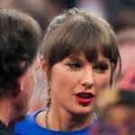 Taylor Swift attends Spurs vs Knicks Game 4